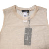Dolce & Gabbana Ivory Nylon Logo See Through Sleeveless Tank Top