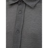 Canali Gray Cotton Pattern Shirt
