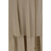 Quira Beige Silk Long Skirt