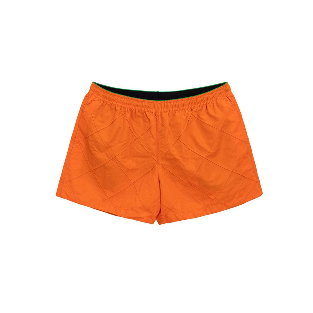 Bottega Veneta – Orangefarbene Badeshorts aus Polyamid