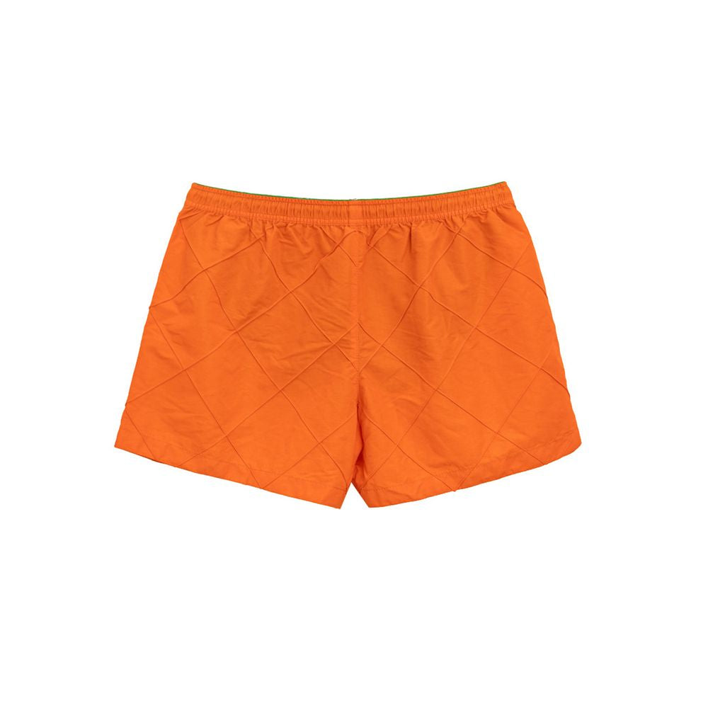 Bottega Veneta – Orangefarbene Badeshorts aus Polyamid