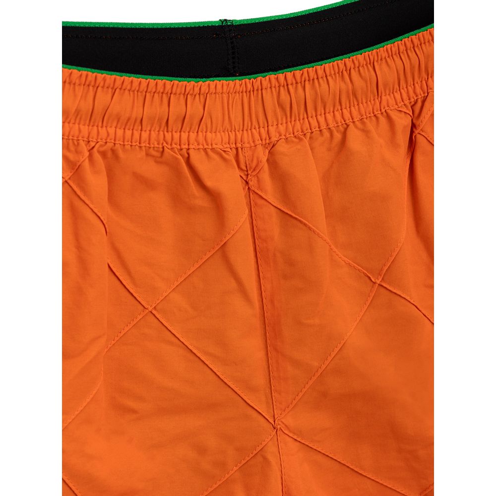 Bottega Veneta – Orangefarbene Badeshorts aus Polyamid