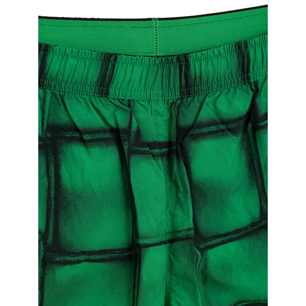 Bottega Veneta grüne Polyamid-Badeshorts