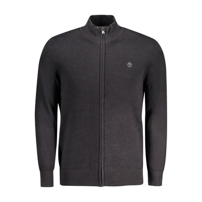 Timberland Black Organic Cotton Men Cardigan