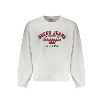Guess Jeans White Cotton Men's Sweatshirt