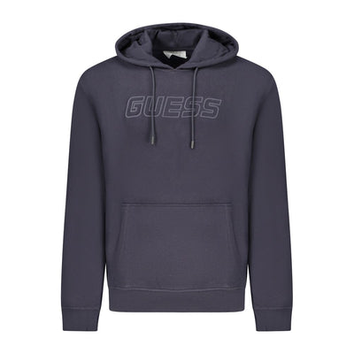 Guess Jeans Blue Cotton Men's Hooded Sweatshirt