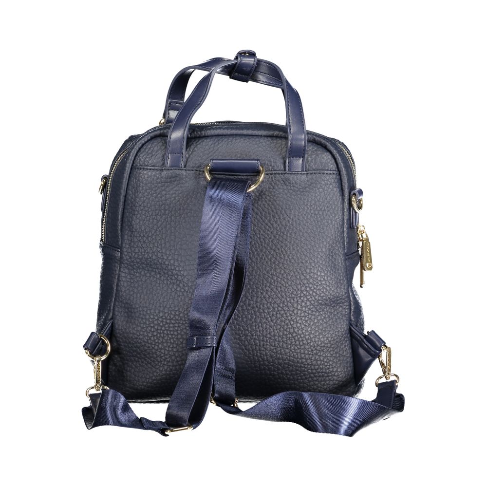 Mario Valentino Blue Polyurethane Women Backpack