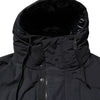 Dolce & Gabbana Black Nylon Full Zip Hooded Parka Jacket