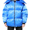 Dolce & Gabbana Blue Logo Full Zip Hooded Quilted Jacket