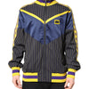 Dolce & Gabbana Black Striped Logo Full Zip Bomber Jacket