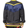 Dolce & Gabbana Black Striped Logo Full Zip Bomber Jacket