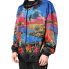 Dolce & Gabbana Multicolor Print Hooded Windbreaker Jacket