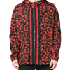 Dolce & Gabbana Black Cherry Print Hooded Windbreaker Jacket