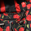 Dolce & Gabbana Black Cherry Print Hooded Windbreaker Jacket