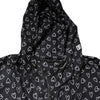Dolce & Gabbana Black Heart Print Hooded Windbreaker Jacket