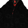 Dolce & Gabbana Black Cherry Print Wrap Robe Men Coat Jacket