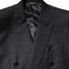 Dolce & Gabbana Black MARTINI Double Breasted Coat Blazer