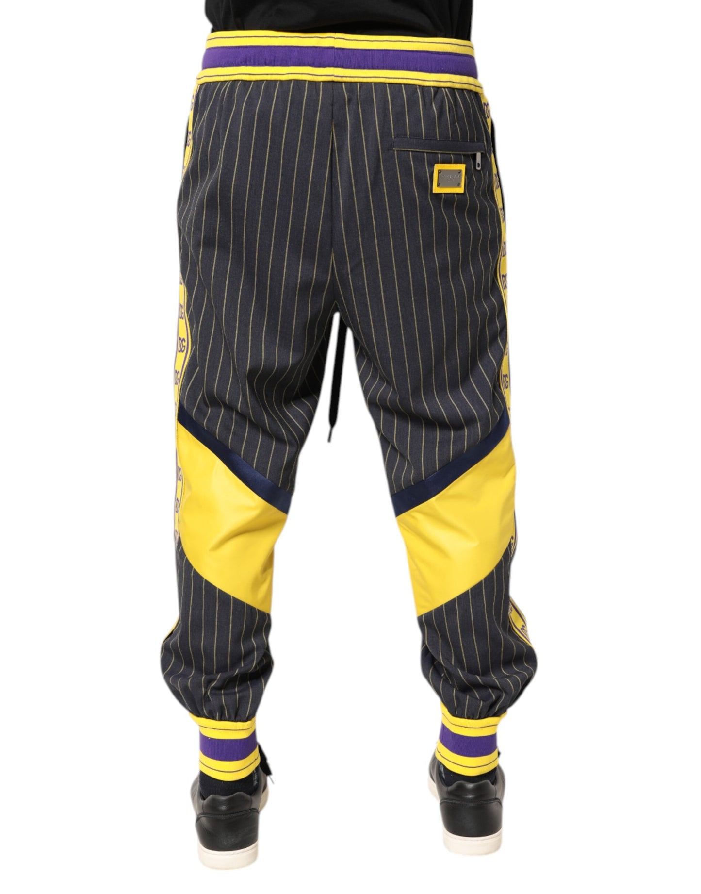 Dolce & Gabbana Multicolor Cotton Men Jogger Pants