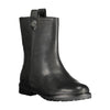 Ralph Lauren Black Leather Women Ankle Boot