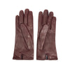 Dolce & Gabbana Burgundy Leather Gloves