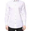 Dolce & Gabbana White Stripes Cotton GOLD Formal Dress Shirt