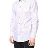 Dolce & Gabbana White Stripes Cotton GOLD Formal Dress Shirt