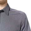 Dolce & Gabbana Black White Striped GOLD Formal Dress Shirt