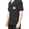 Dolce &amp; Gabbana – Schwarzes, gepunktetes, kurzärmliges Freizeithemd