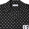 Dolce &amp; Gabbana – Schwarzes, gepunktetes, kurzärmliges Freizeithemd