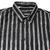 Dolce & Gabbana Black White Striped Cotton Dress Shirt