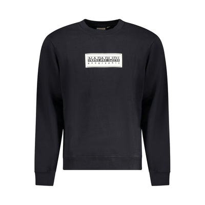 Napapijri Black Cotton Men Sweatshirt