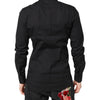 Dolce & Gabbana Black GOLD Cotton Dress Formal Shirt