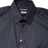 Dolce & Gabbana Dark Blue MARTINI Cotton Dress Formal Shirt