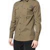 Dolce & Gabbana Brown Cotton Stretch Casual Long Sleeves Shirt