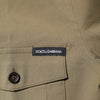 Dolce & Gabbana Brown Cotton Stretch Casual Long Sleeves Shirt