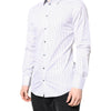 Dolce & Gabbana White Stripes GOLD Cotton Formal Shirt