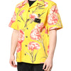 Dolce & Gabbana Yellow Floral Men Button Down Casual Shirt