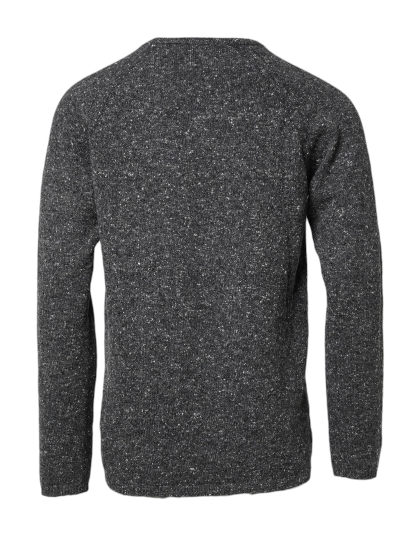 Dolce & Gabbana Gray Wool Knitted Round Neck Pullover Sweater