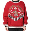Dolce & Gabbana Red Sequin Knit Pullover Sweatshirt Sweater