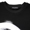 Dolce & Gabbana Black Cotton Logo Print Men Pullover Sweater