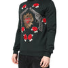 Dolce & Gabbana Black Sequined Embellished Pullover Sweater