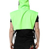 Dolce & Gabbana Green Polyester Hooded Sportswear Vest Sweater