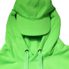 Dolce & Gabbana Green Polyester Hooded Sportswear Vest Sweater