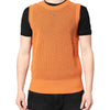 Dolce & Gabbana Orange Cashmere Round Neck Sleeveless T-shirt