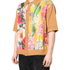 Dolce & Gabbana Brown Floral Collared Short Sleeve T-shirt