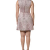 Dolce & Gabbana Pink Jacquard Sleeveless Sheath Mini Dress