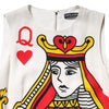 Dolce & Gabbana White Queen Of Hearts Sleeveless Maxi Dress