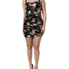 Dolce & Gabbana Black Floral Sequin Sleeveless Sheath Dress