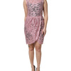 Dolce & Gabbana Pink Floral Lace Sleeveless Sheath Dress