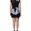 Dolce & Gabbana Black Blue Sleeveless Denim Mini Dress